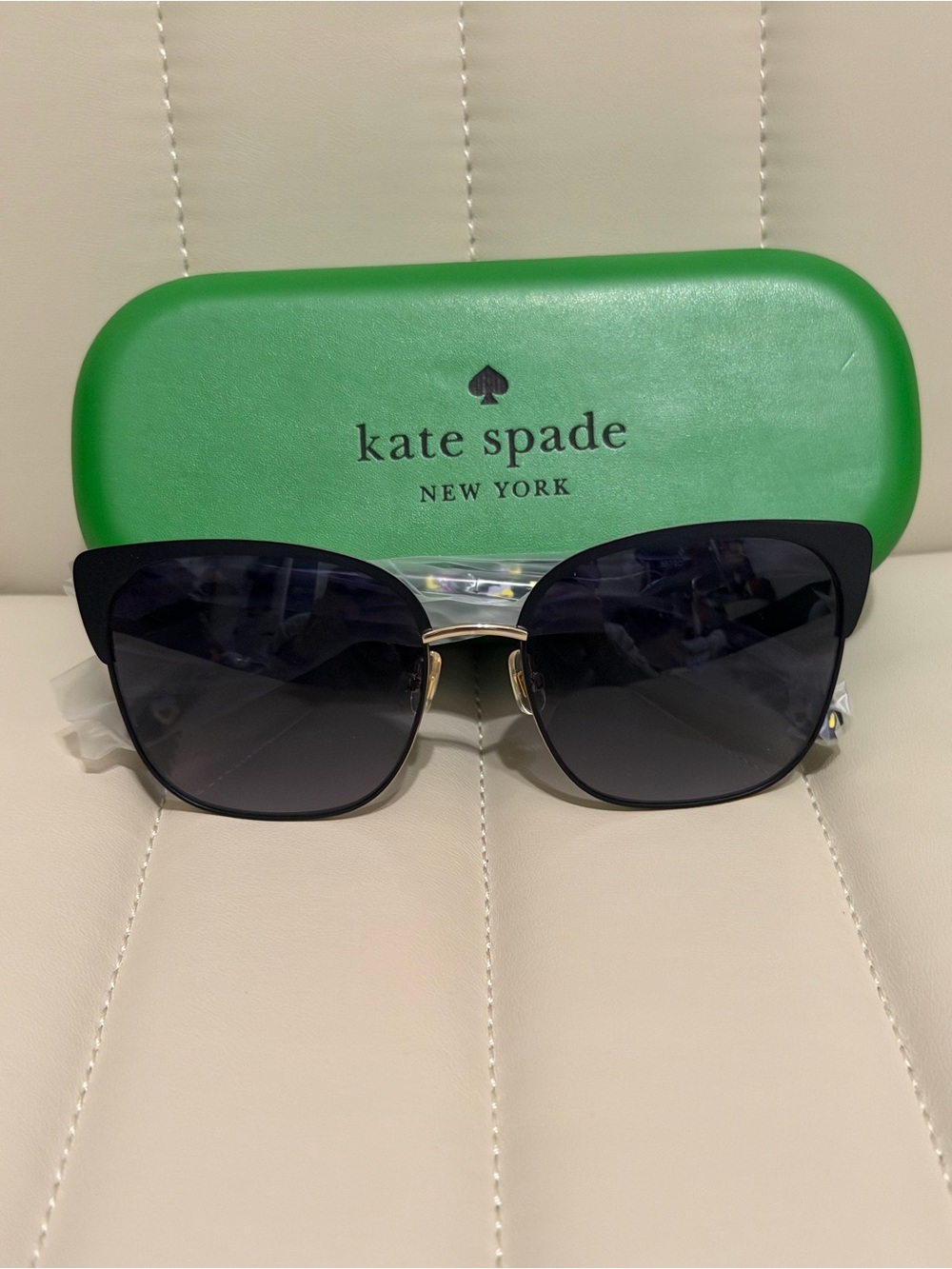 kate spade Black and Gold Women's Sunglasses